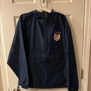 NWT Champion Navy Blue Windbreaker Jacket-OPRF